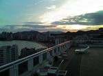 韓国・釜山市・海雲台(海雲臺)温泉 ベスタ(VESTA)(サウナ・チムジルバン)夕焼け 汗蒸幕 韓国式岩盤浴 ハンジュンマク